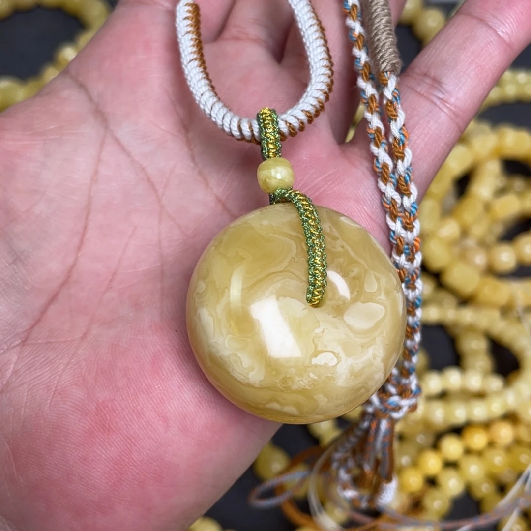 蜜蜡未镶嵌裸石蜜蜡平安扣20g