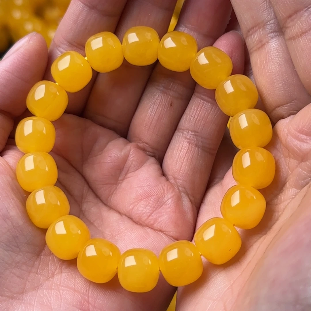 琥珀未镶嵌颈饰焦皮同料12