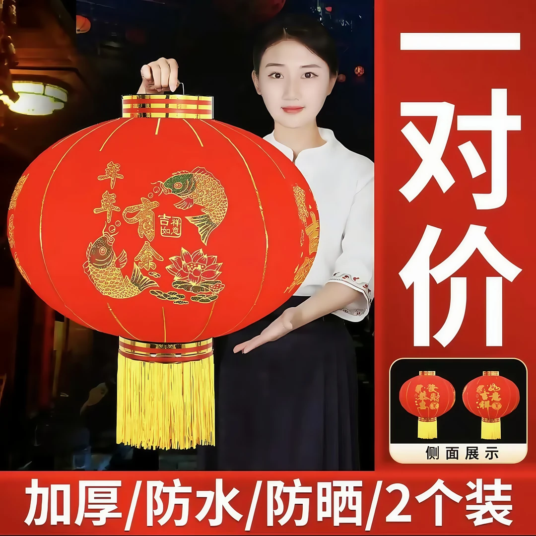 2025过年过节春节蛇年灯笼户外大红灯笼装饰ZZ