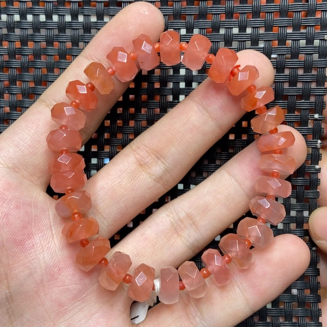 南红玛瑙未镶嵌手串9+’mm