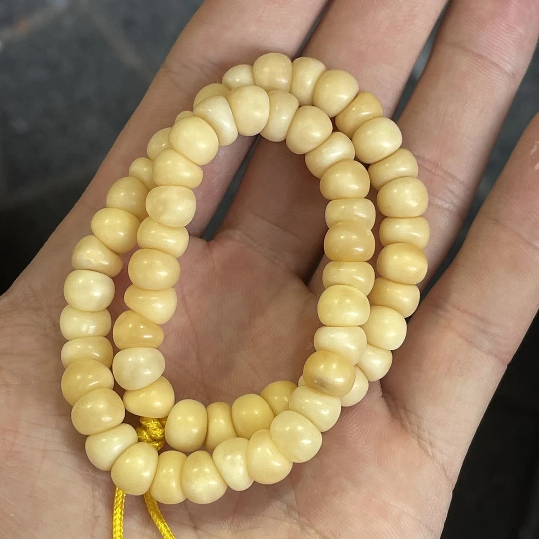 【佳哥严选】 J83183-龙脊白化雕刻蒜瓣大肠手持-8mm左右