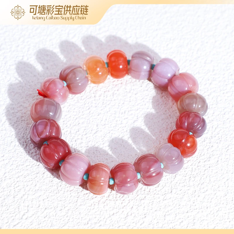 绯红玛瑙南瓜珠手串合集/多样性 发一个