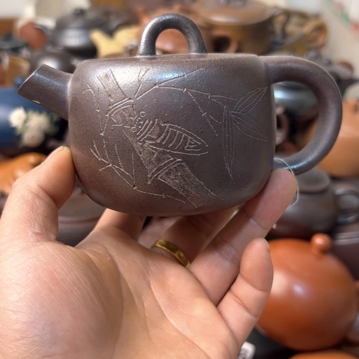 紫砂茶壶紫砂壶嘴巴磕碰