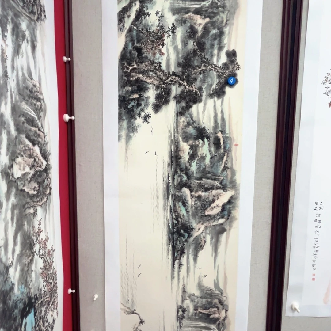 国画绘画作品多次参加180.50