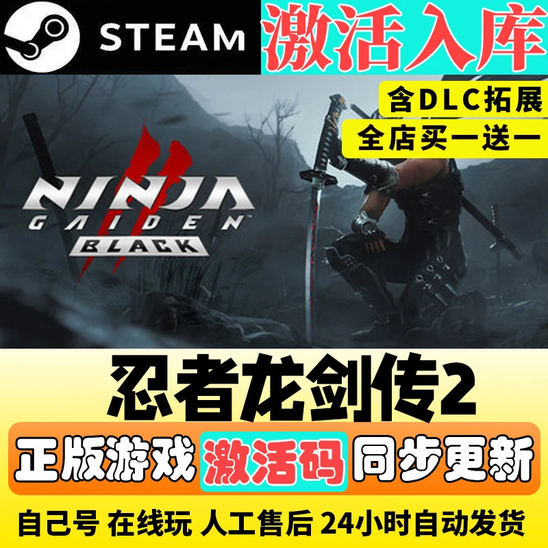 忍者龙剑传2 steam激活码cdk入库PC游戏包更新全DLC
