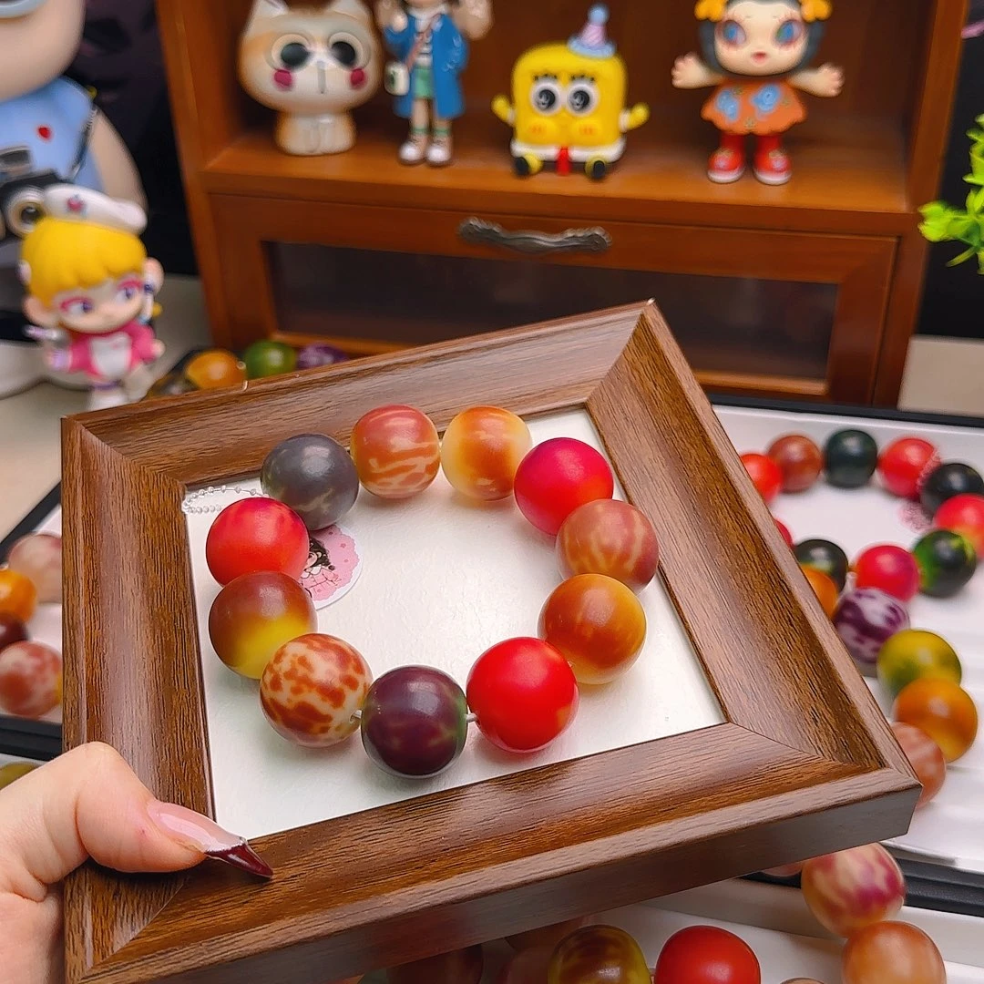 菩提根/象牙果手串卡23干磨苹果微微瑕1