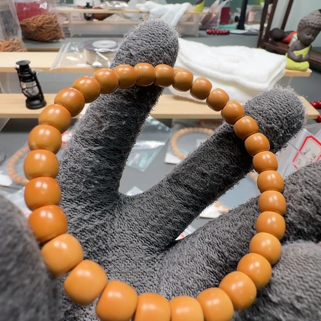 正***量手串/手链橄榄核7.2mm清水单圈核尖极限弧正三花