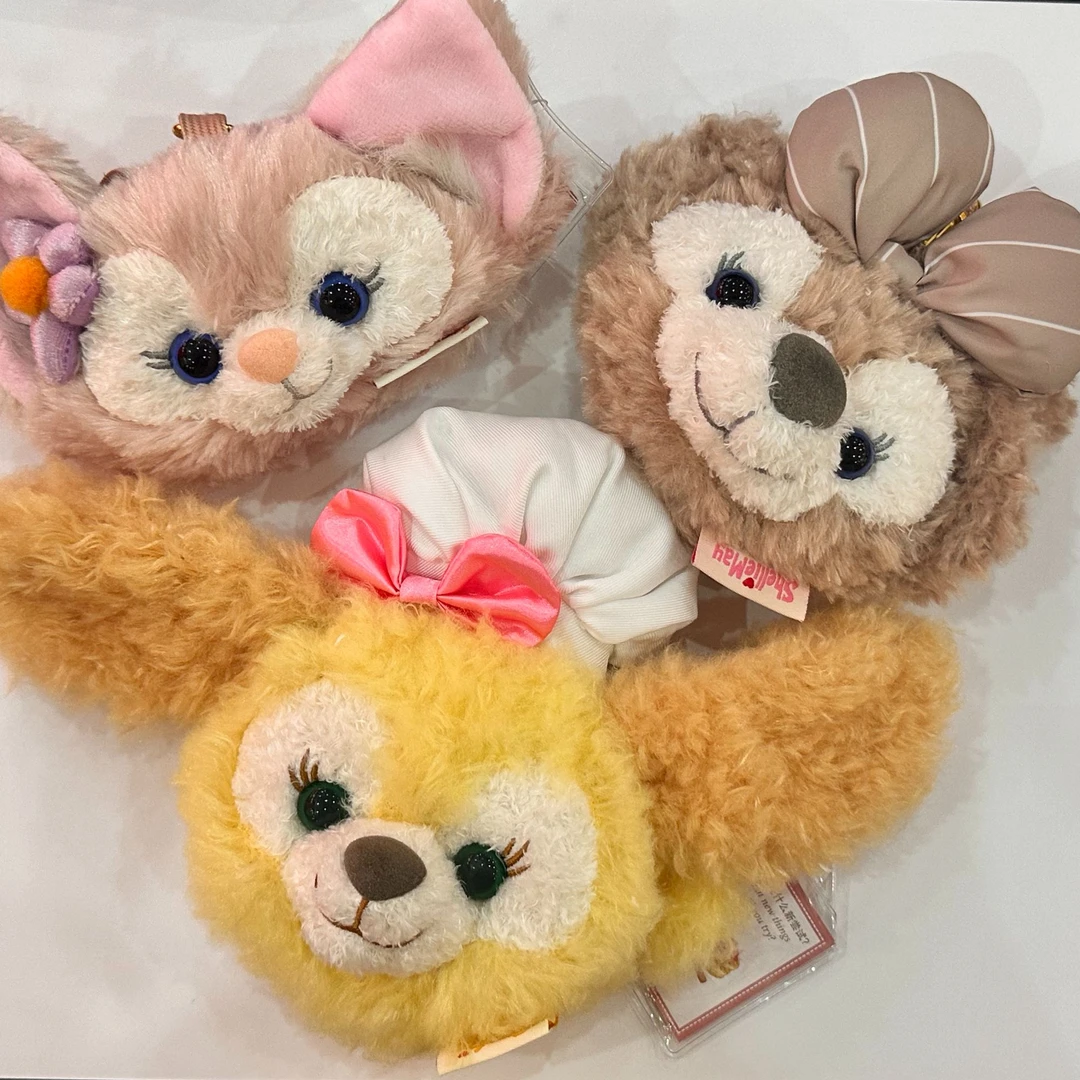 饼饼贝儿玫玫零钱包毛绒玩偶动物挂件小熊挂包轻松熊公仔可爱粉色