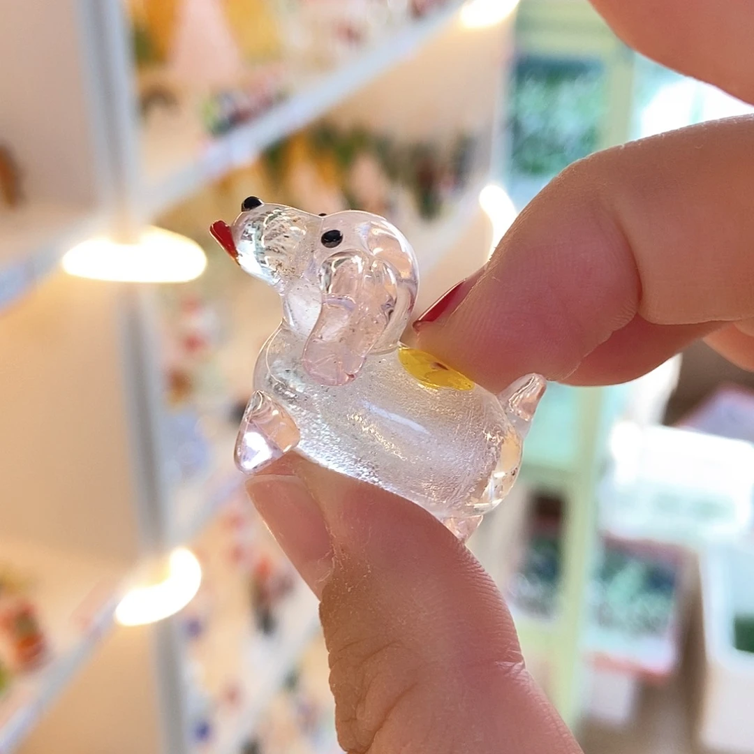 琉璃手工艺品小狗