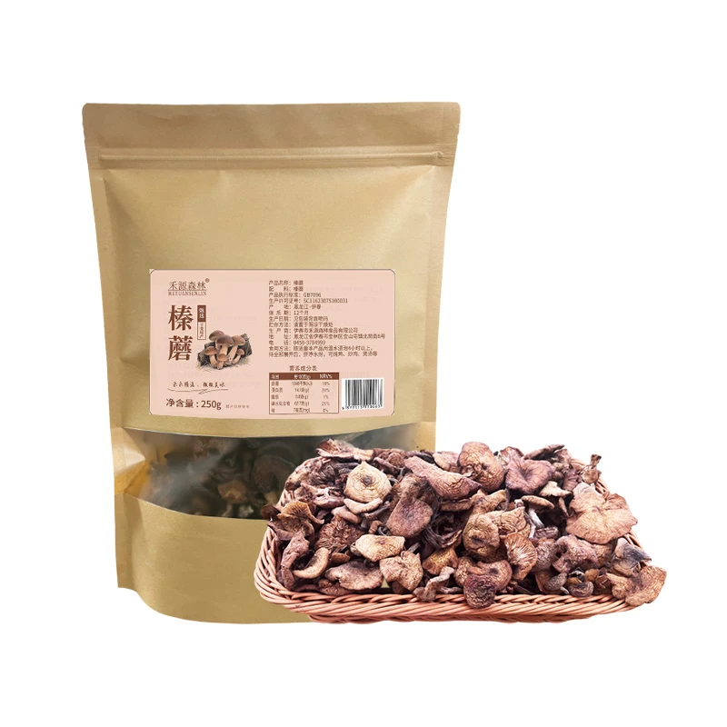 2025年新榛蘑禾源森林干货袋装头茬草榛蘑250g/袋