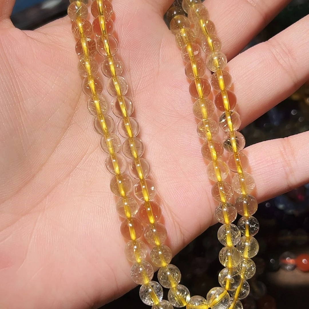 水晶手链未镶嵌发晶多圈