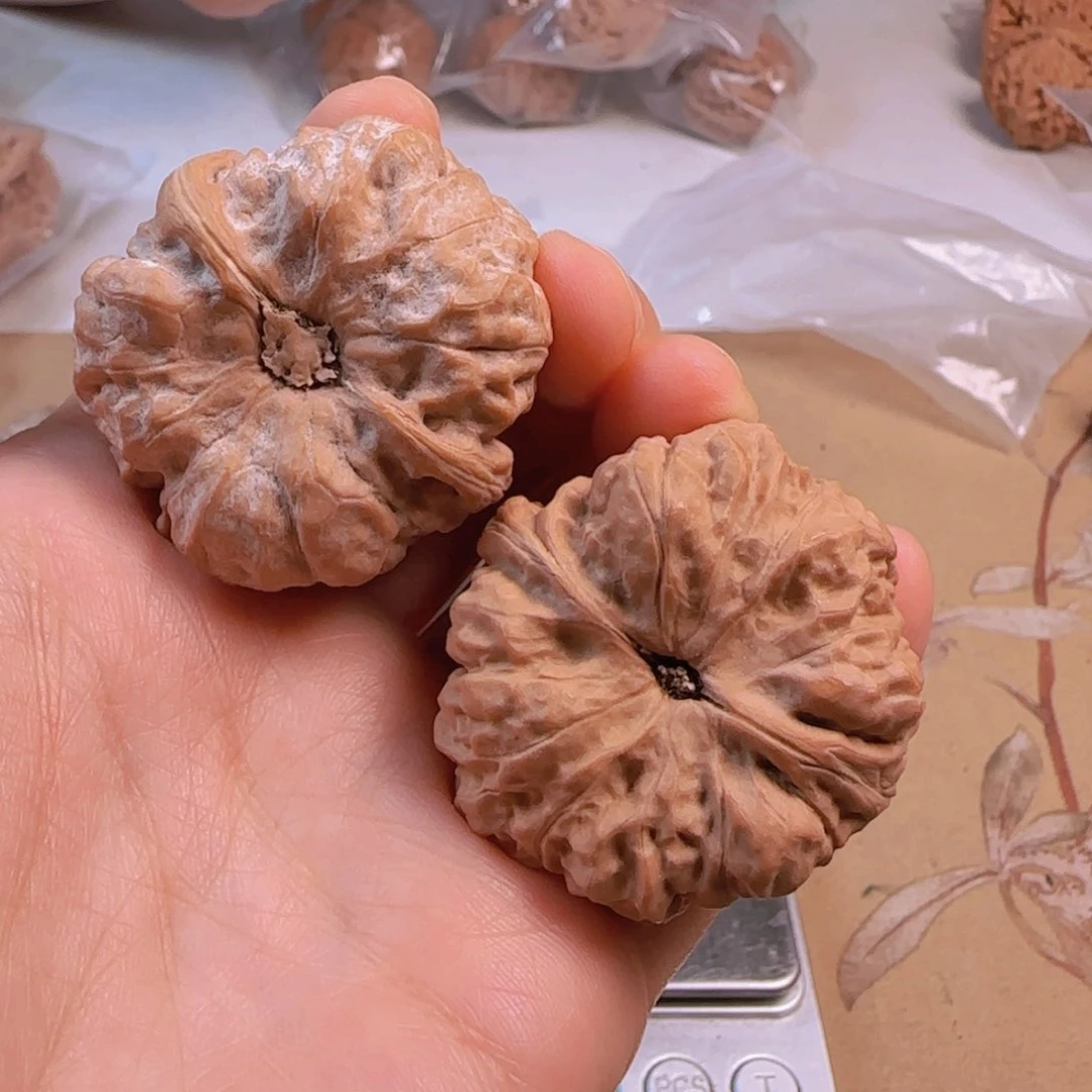 文玩核桃吊坠蛤蟆39边-856