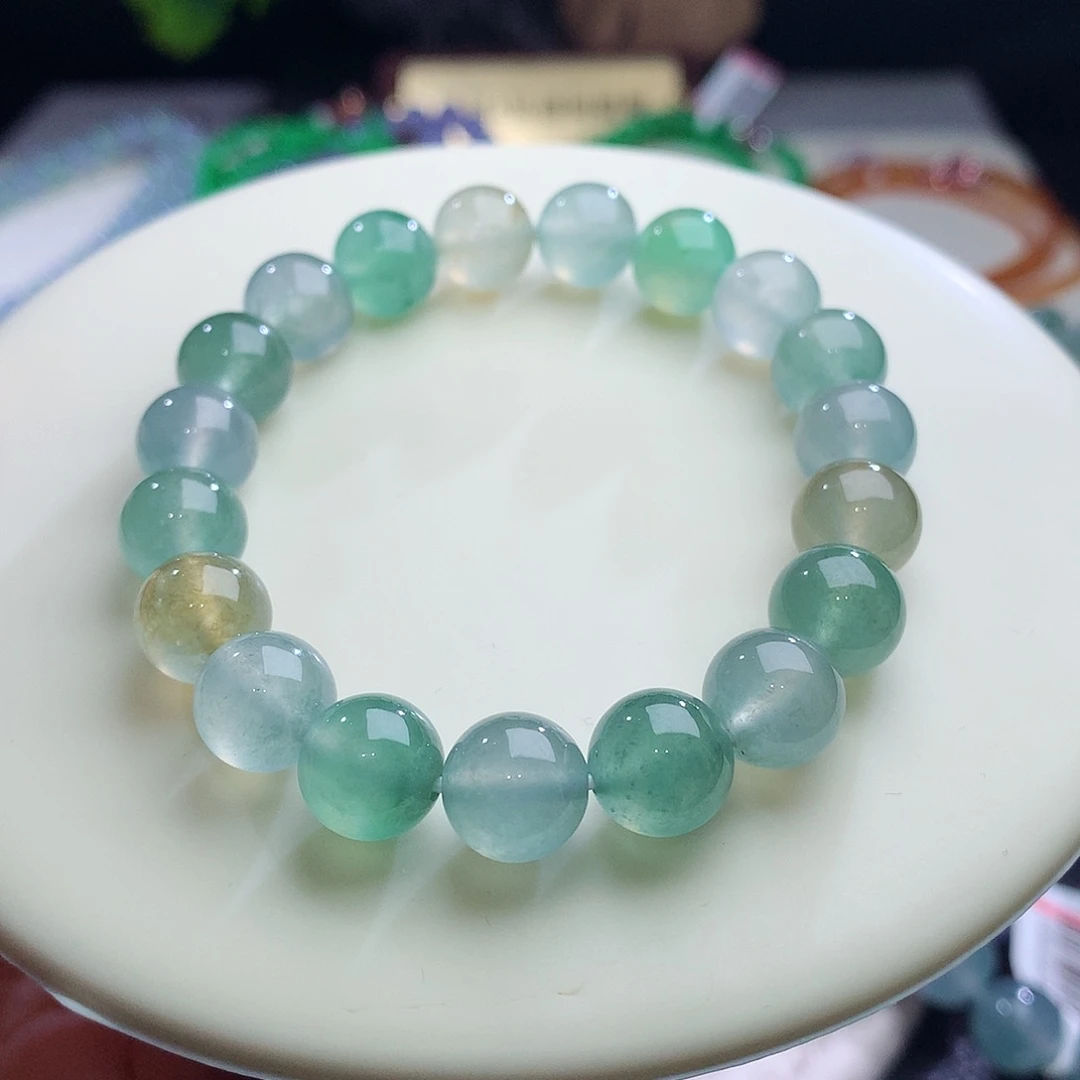 未镶嵌手串翡翠卡10mm