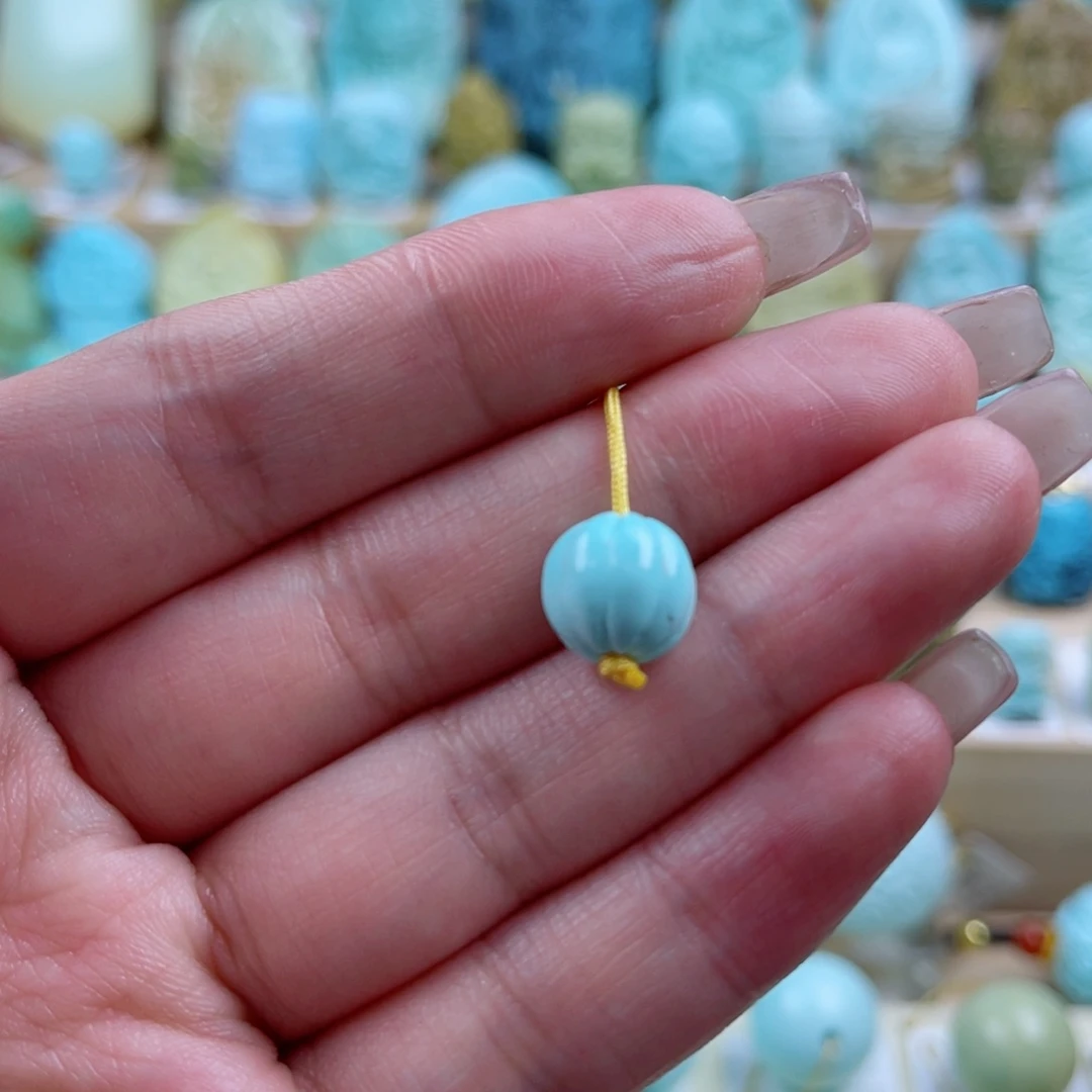 绿松石未镶嵌珠宝奇石9.6mm