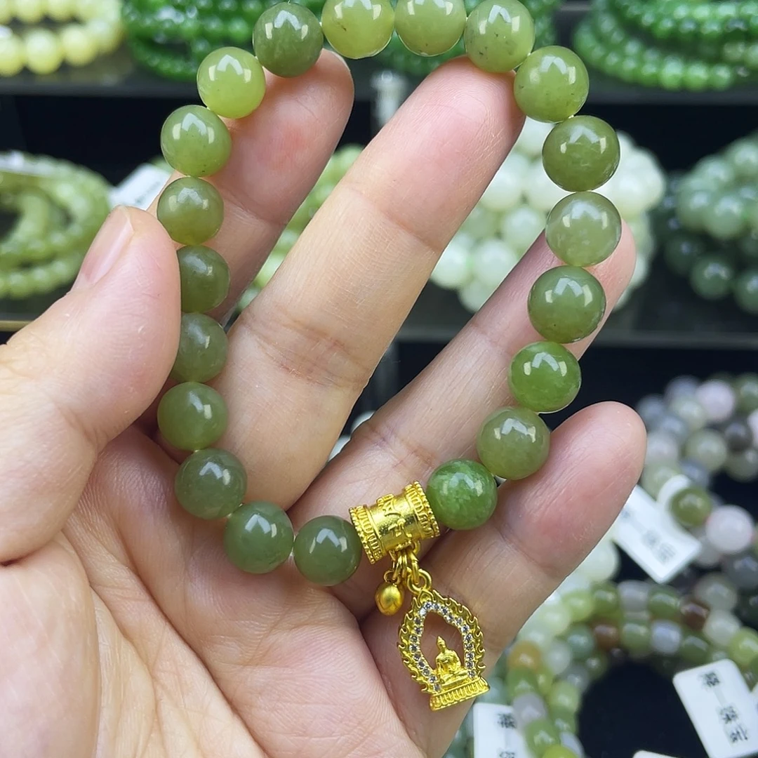 和田玉未镶嵌手链