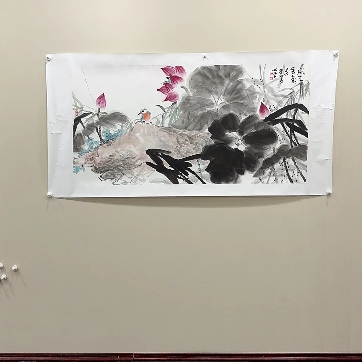 国画曲辰精品纯手绘8平尺