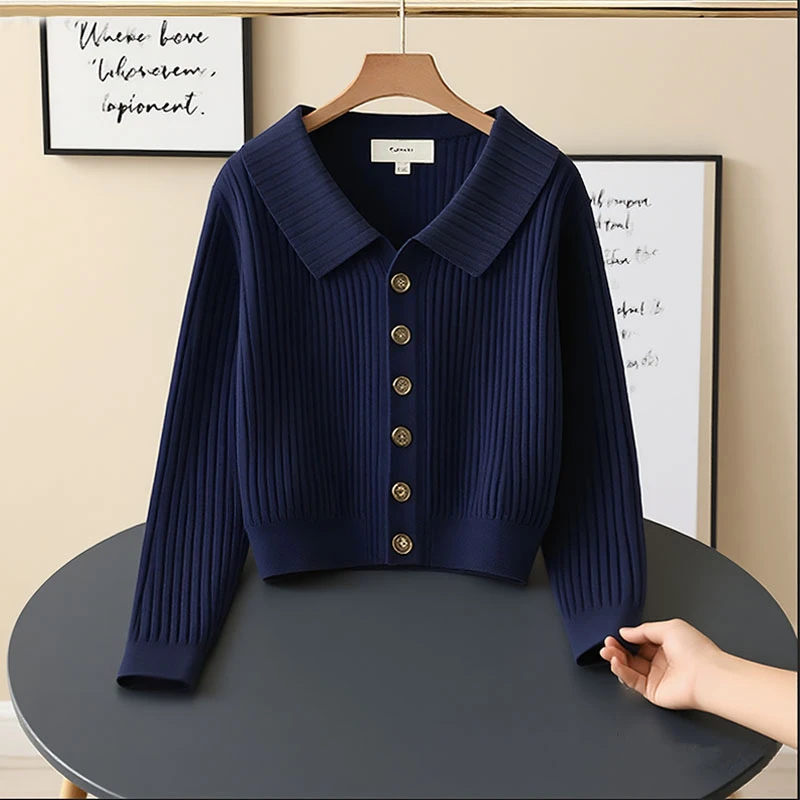 法式高端轻奢针织开衫毛衣女2025秋季新款慵懒风洋气简约外套上衣