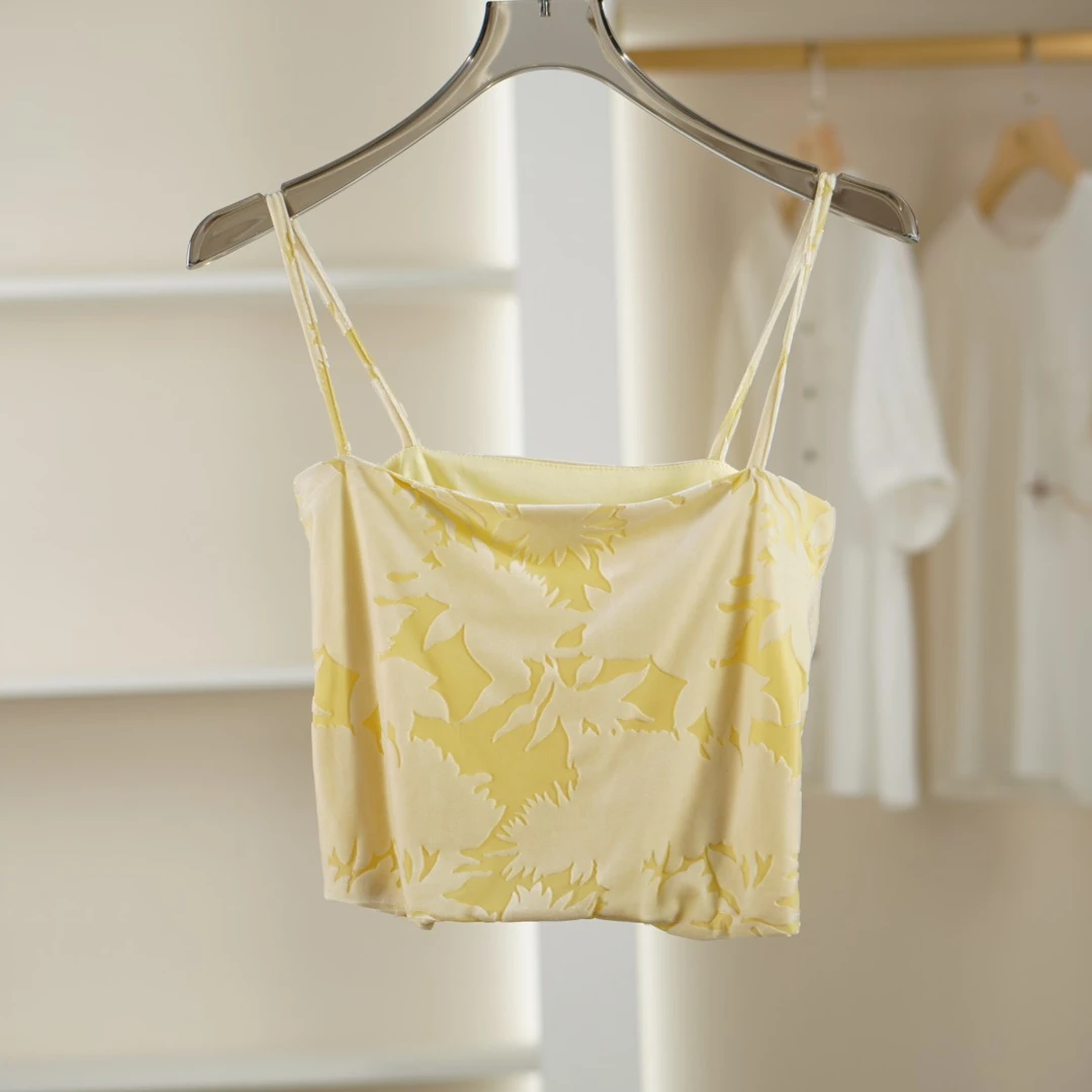 麦迪尚品【K】50428254简约时尚印花吊带背心夏季女装商场同款