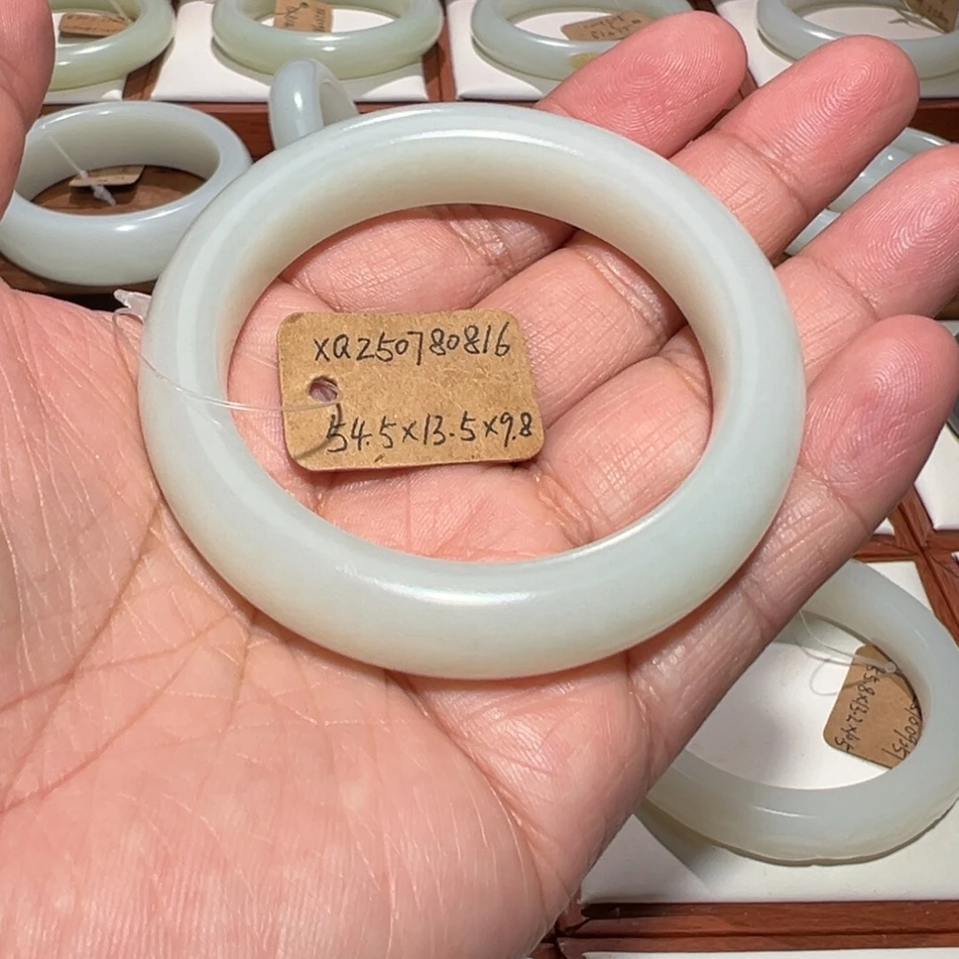 和田玉未镶嵌手镯54.5mm