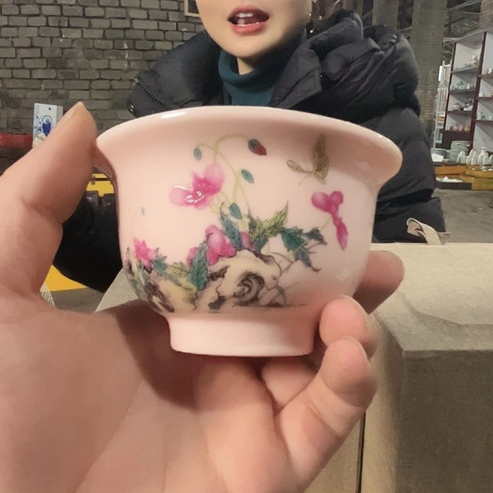瓷其他景德镇高温瓷压手杯0073