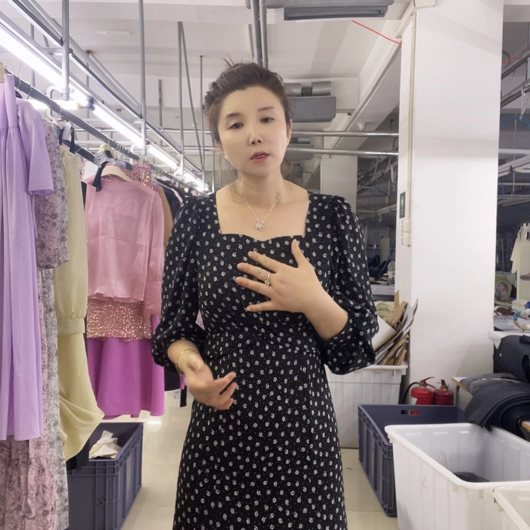吊带678黑色小花66