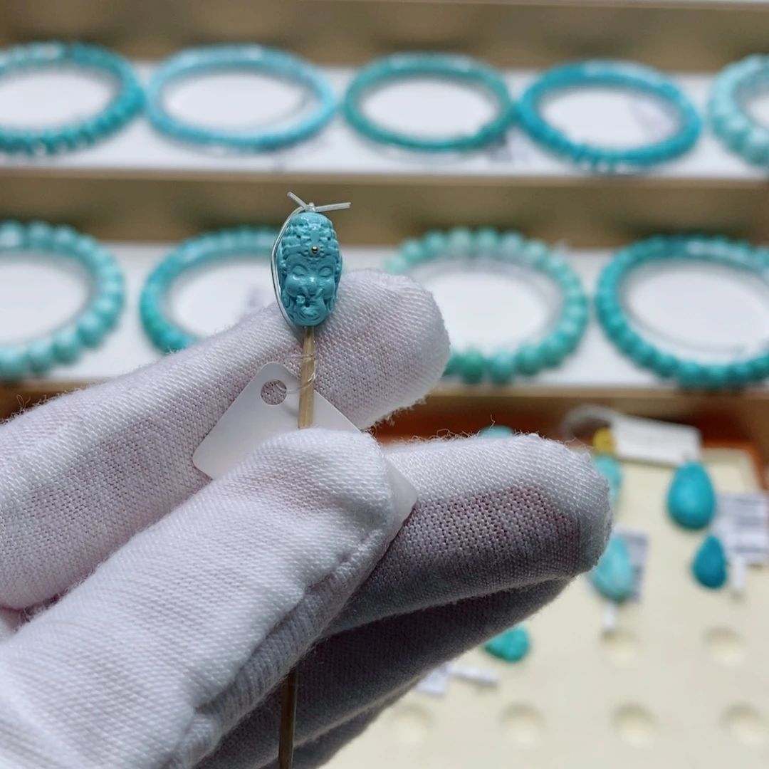 绿松石未镶嵌象神