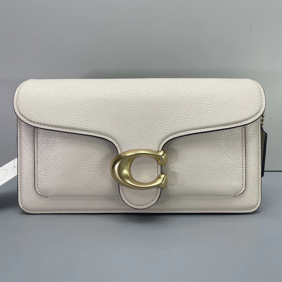 95新 COACH/蔻驰 tabby26白色风琴酒神包26*14*7cmE050404