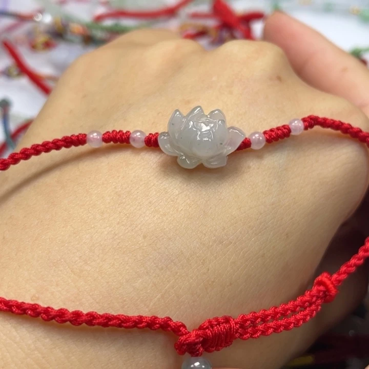 翡翠未镶嵌手绳脚链