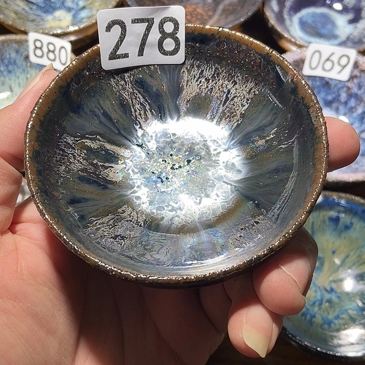 茶盏龙窑柴烧柴烧落灰