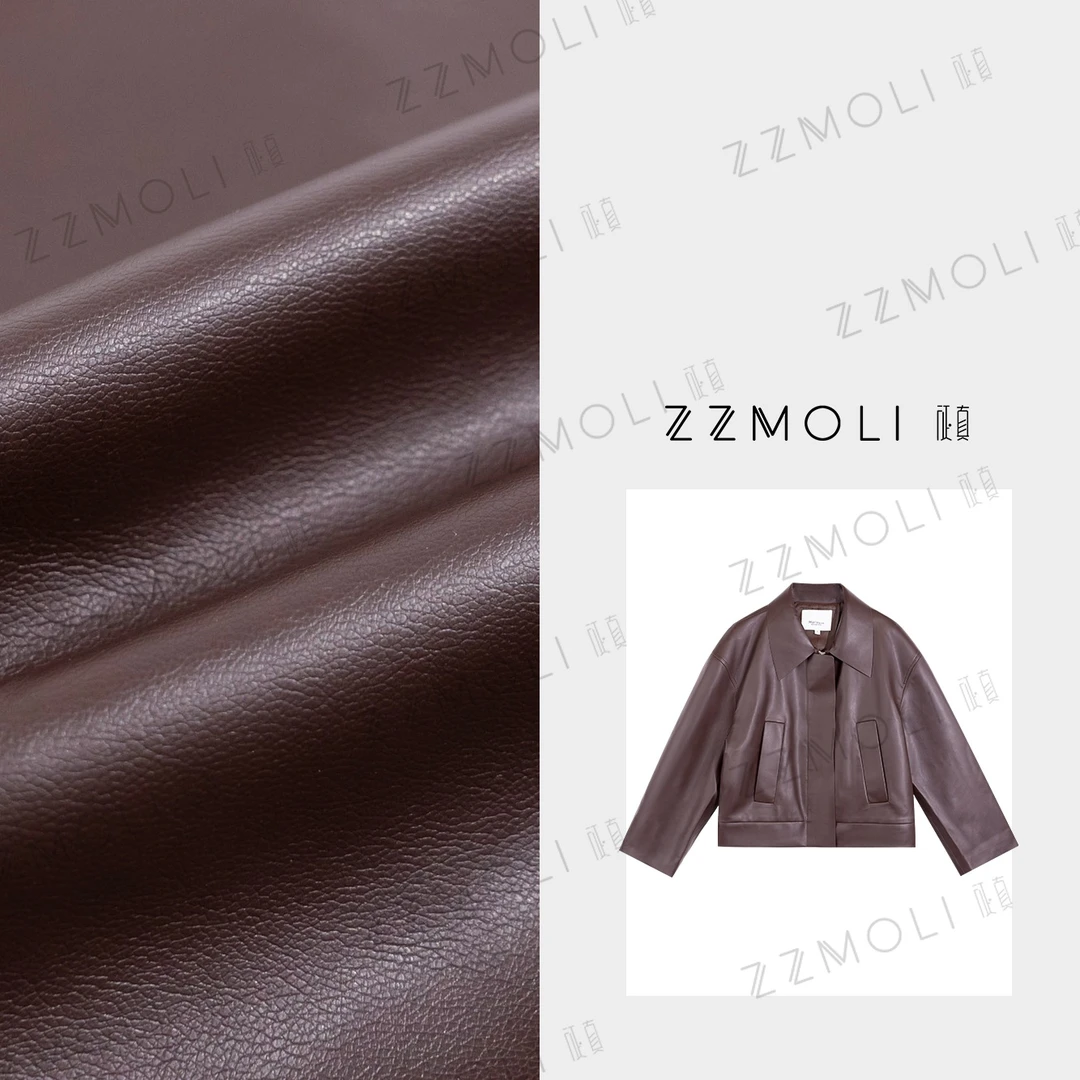 ZZMOLI百搭翻领皮衣外套女款韩版休闲时尚夹克ZBY98016