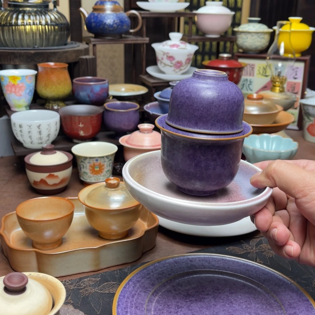 R***.素铭品瓷釉下彩茶具