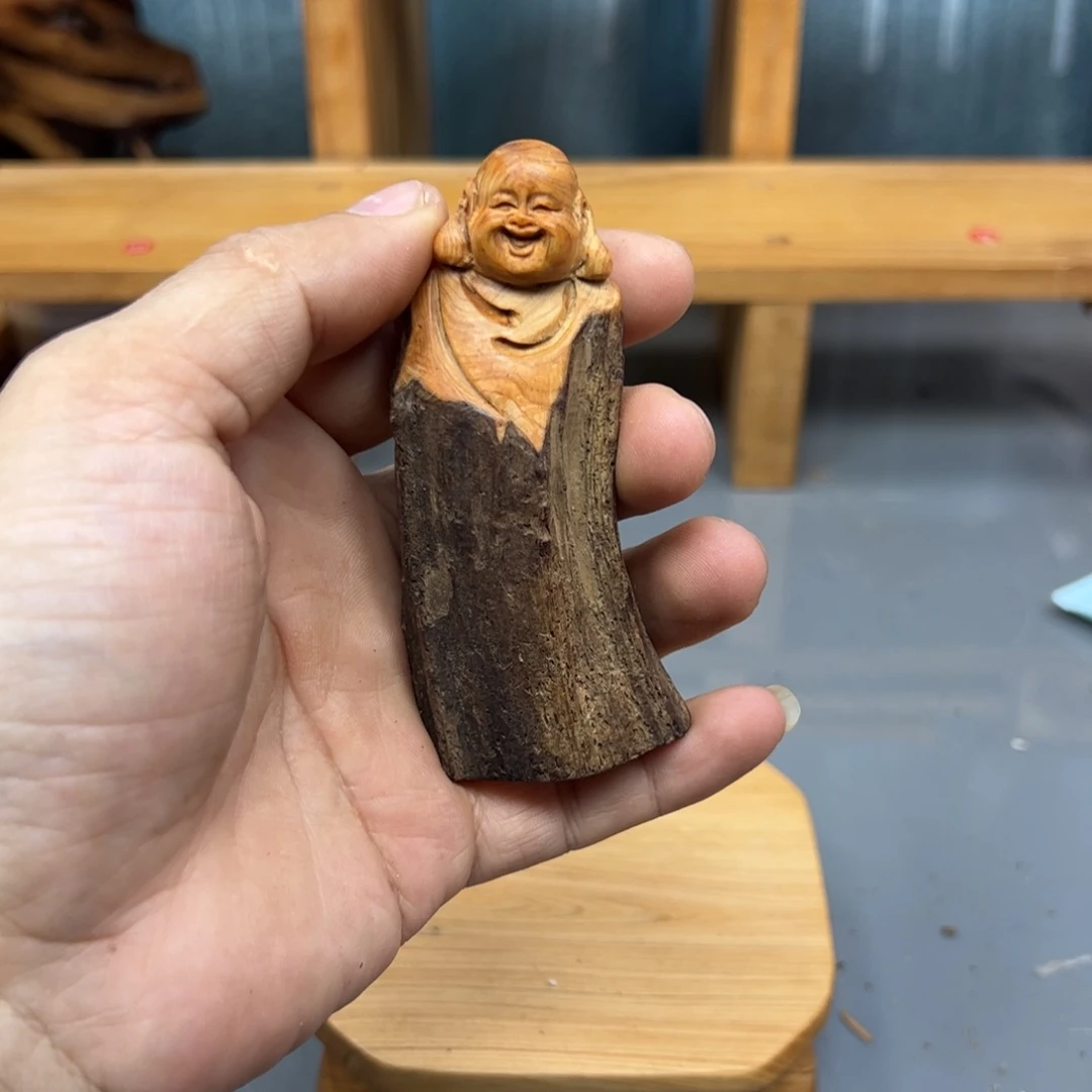 辞***问木崖柏木摆件手把件