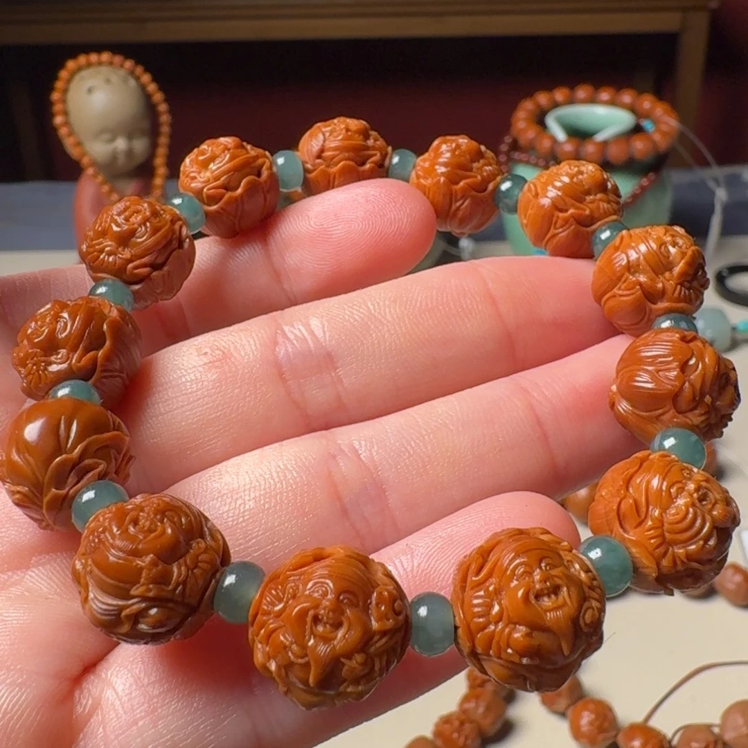 橄榄核手串/手链手工财神