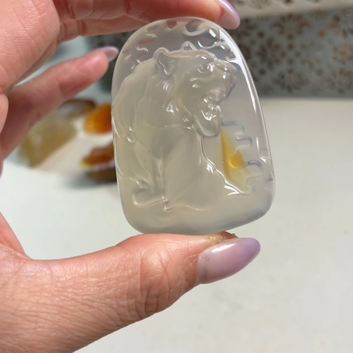 玛瑙/玉髓未镶嵌吊坠(不含链)