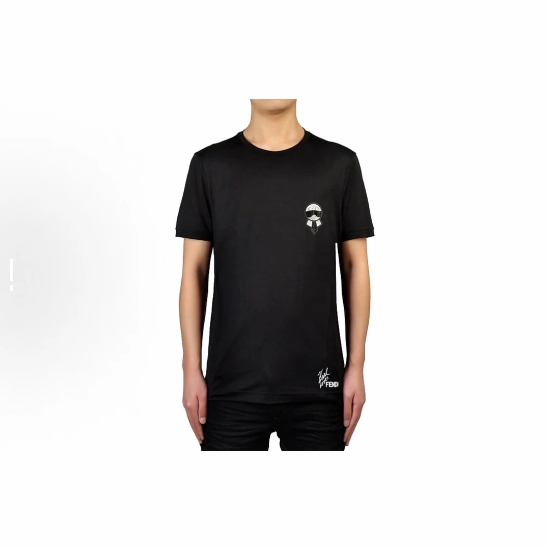 99新 FENDI/芬迪 FENDI芬迪水钻圆领短袖T恤S码/E50715