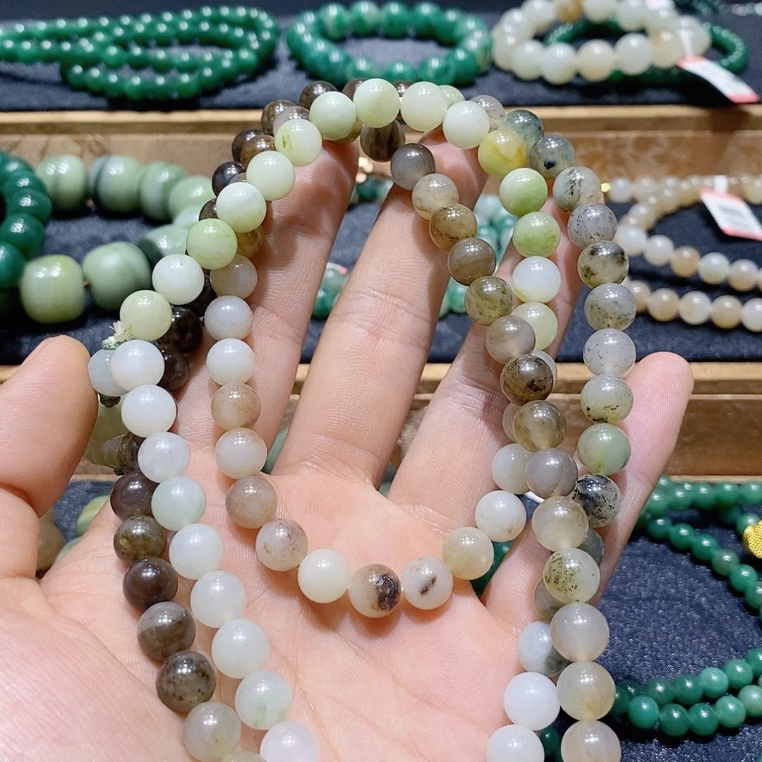 独山玉未镶嵌手串