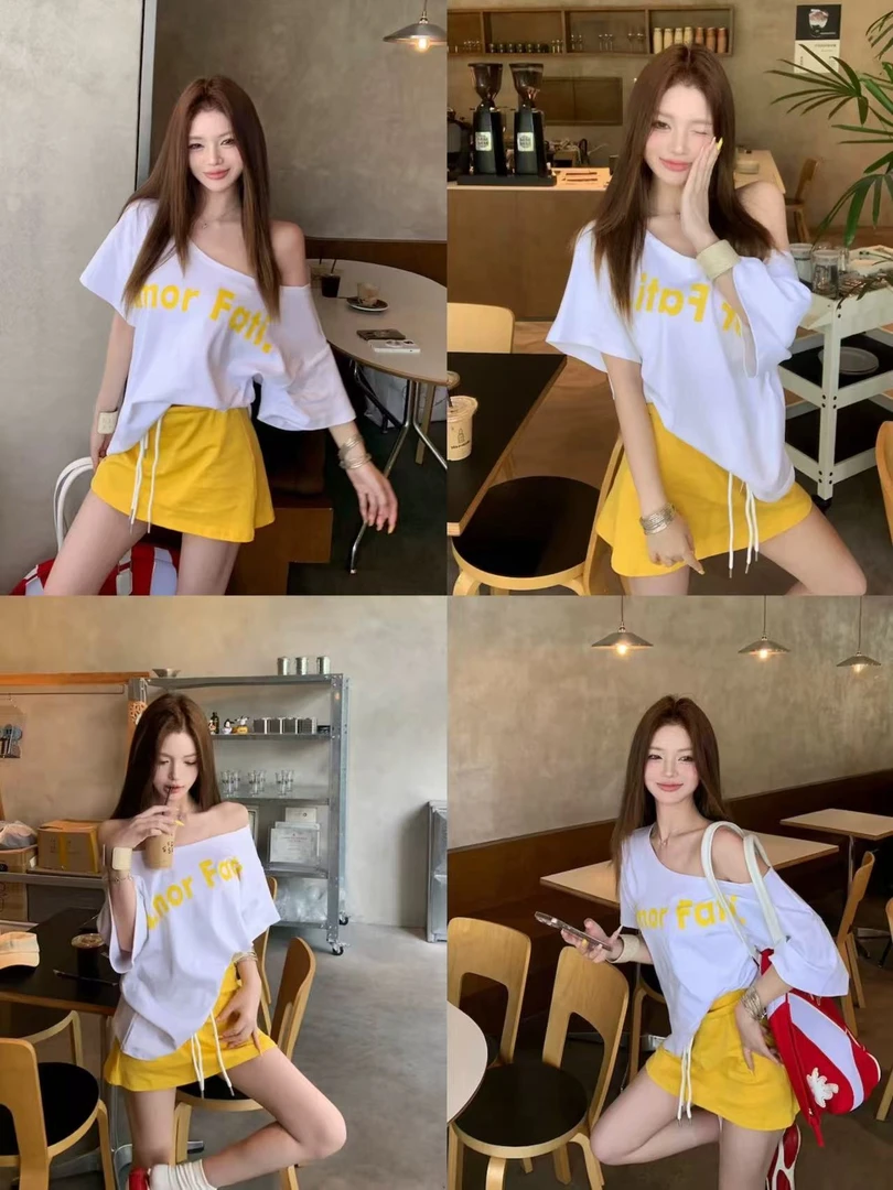 拍一整套~2025新款夏季浪漫设计感时尚穿搭女款套装显瘦修身套装