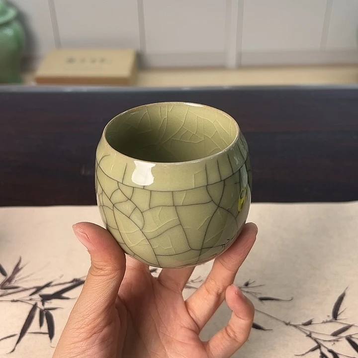 龙泉云间青瓷小米茶器