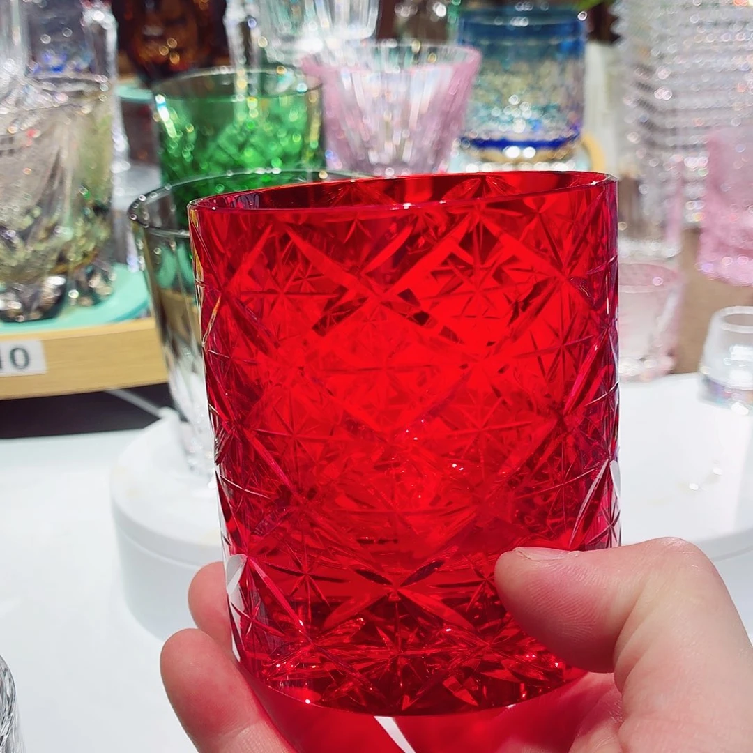 J***饰平底款水晶玻璃威士忌酒