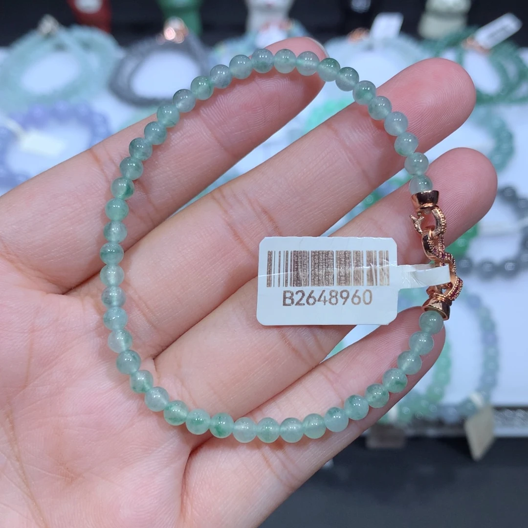 未镶嵌手串翡翠天然