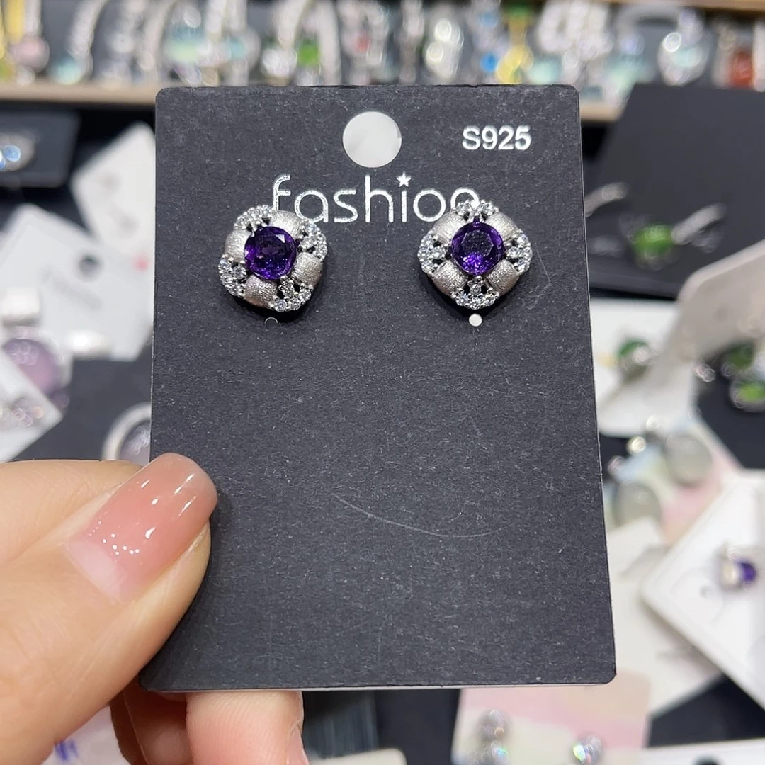 蛇纹石玉银S925镶嵌戒指