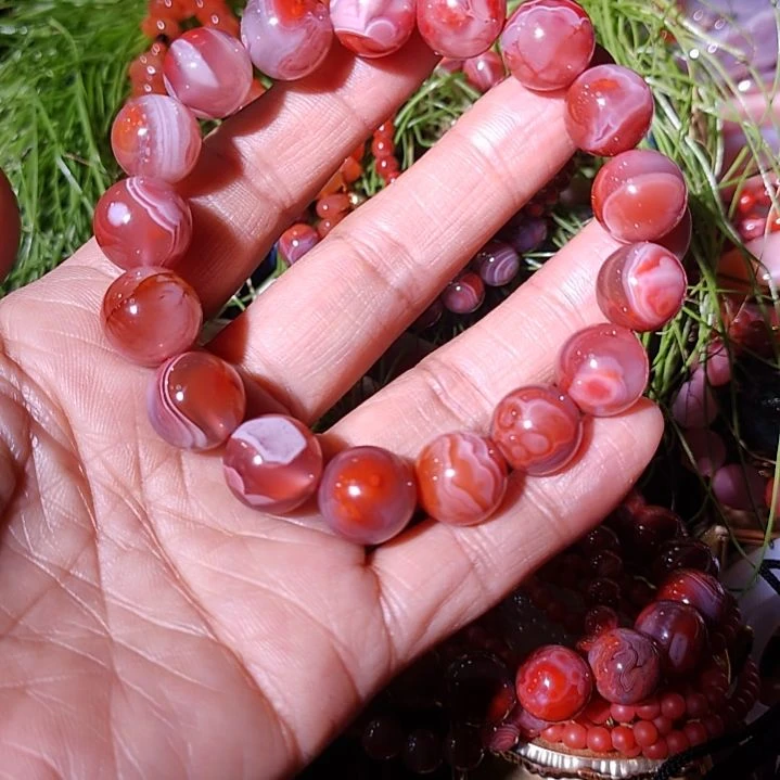 玛瑙/玉髓手链未镶嵌冷*吹