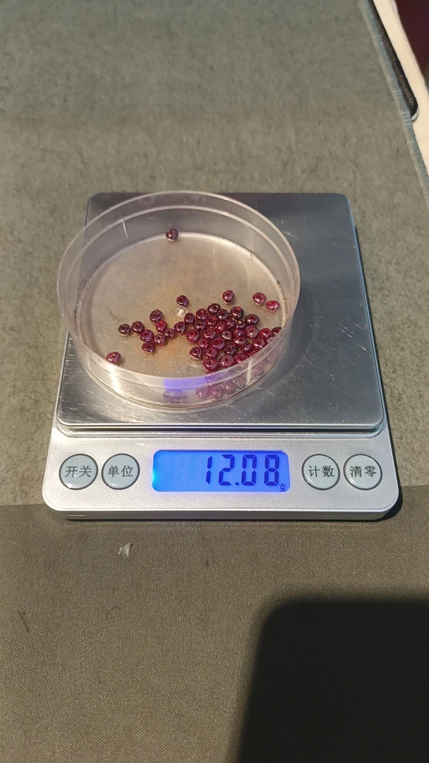 含辰砂工艺品辰砂晶体算盘珠