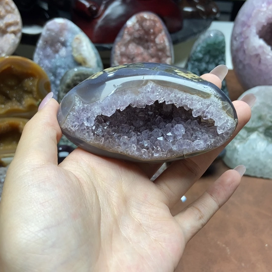未镶嵌摆件紫晶水晶