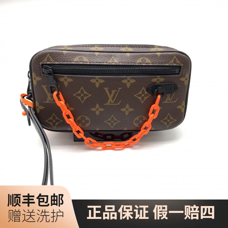 99新 LouisVuitton/路易威登 LV棕老花手拿包/10019897 经典 奢侈