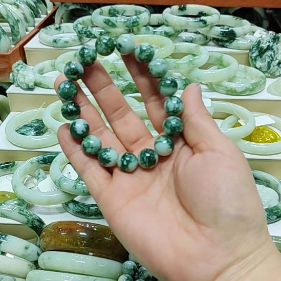 透闪石-蛇纹石玉未镶嵌手链