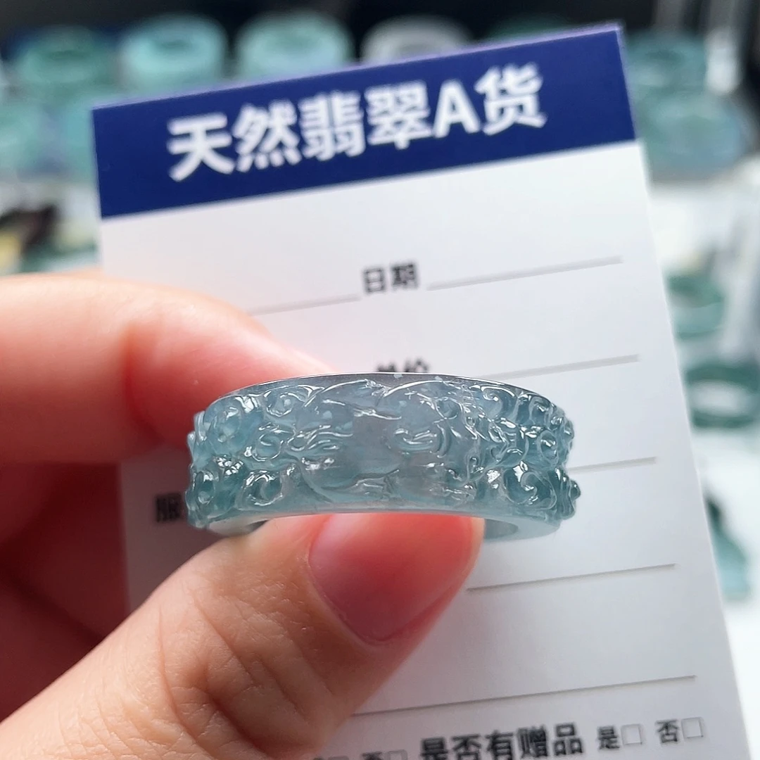 未镶嵌戒指翡翠道*翡翠