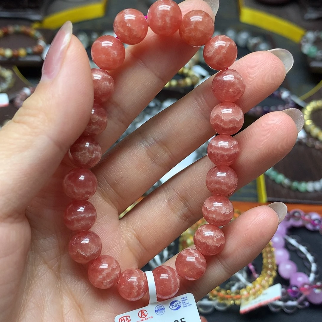 菱锰矿（红纹石）未镶嵌手链手链