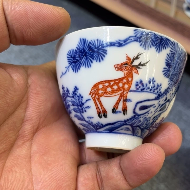 纯手绘精品盖碗杯