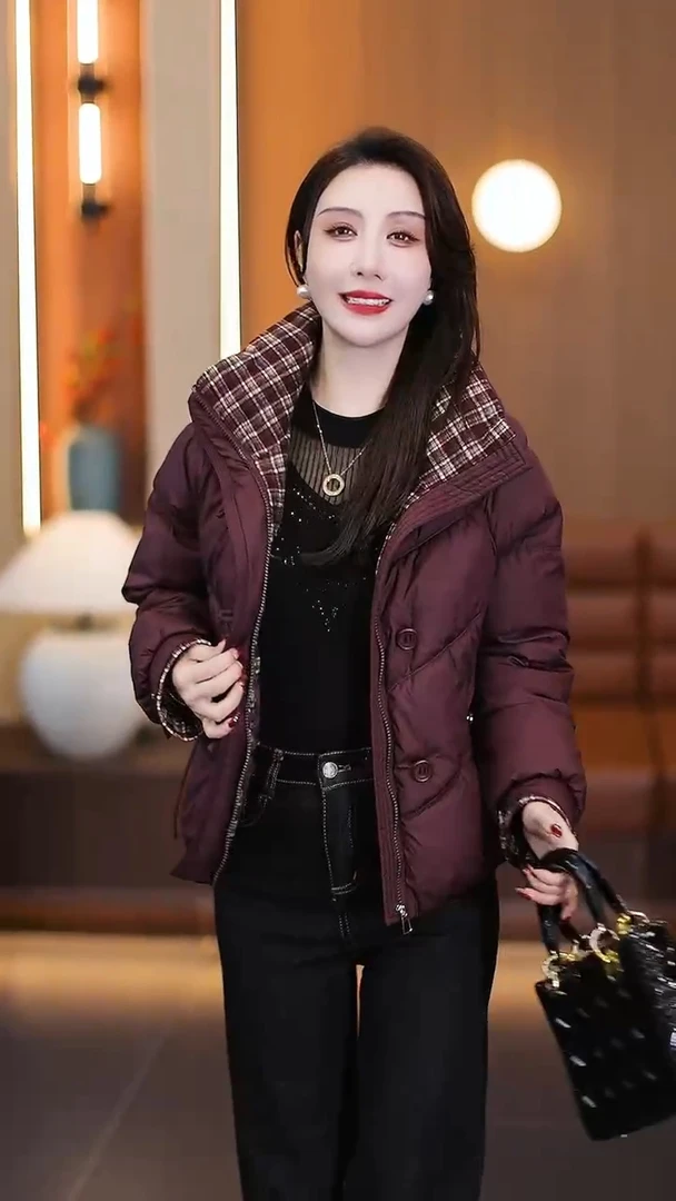 短款棉衣服女2025年冬季新款立领洋气质面包服小棉袄保暖外套113